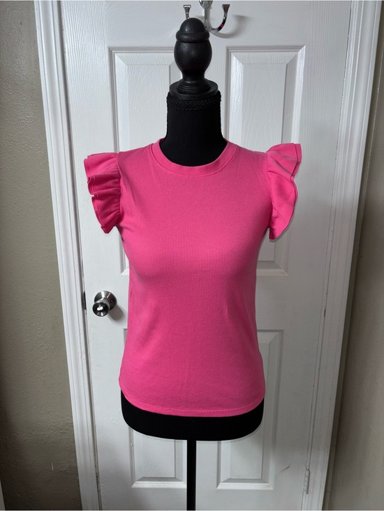 Cat & Jack Other - Bright Pink Ruffle Sleeve Top